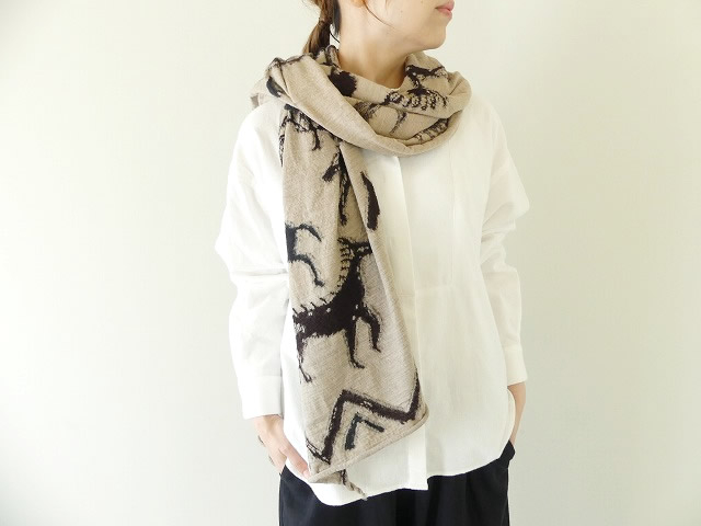 KAPITAL(キャピタル) 縮絨ウールインディアンペインティングマフラーの商品画像3