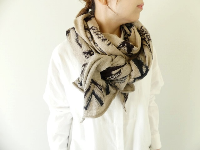 KAPITAL(キャピタル) 縮絨ウールインディアンペインティングマフラーの商品画像5