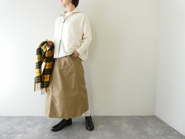 Laboratory(ラボラトリー) SQUARE WIDE KNIT ZIP PULL OVERの商品画像1