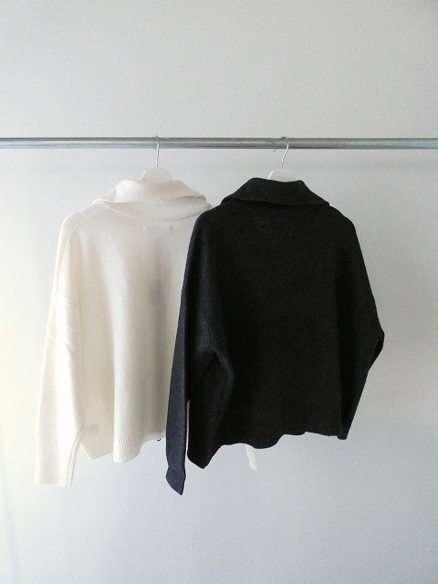 Laboratory(ラボラトリー) SQUARE WIDE KNIT ZIP PULL OVERの商品画像8