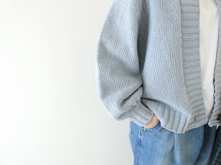 mao made(マオメイド) ざっくりローゲージカラフルモールヤーン　ボリュームスリーブカーディガンの商品画像17