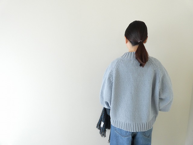 mao made(マオメイド) ざっくりローゲージカラフルモールヤーン　ボリュームスリーブカーディガンの商品画像5