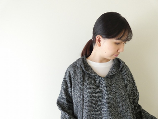 mao made(マオメイド) ざっくりヘリンボーン ゆったりサイズのアノラックパーカの商品画像16