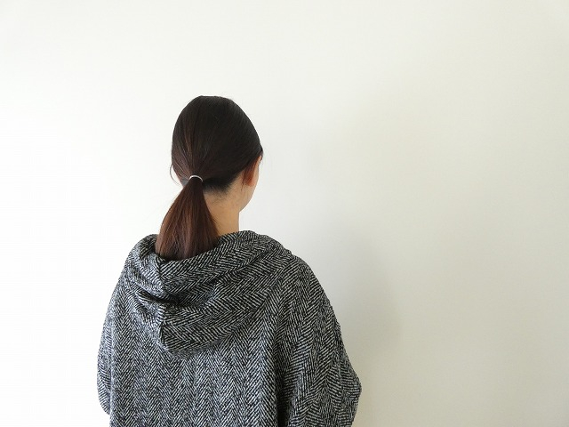 mao made(マオメイド) ざっくりヘリンボーン ゆったりサイズのアノラックパーカの商品画像6