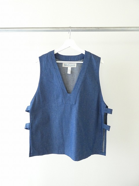 MidiUmi(ミディウミ) デニムサイドストラップベストの商品画像10