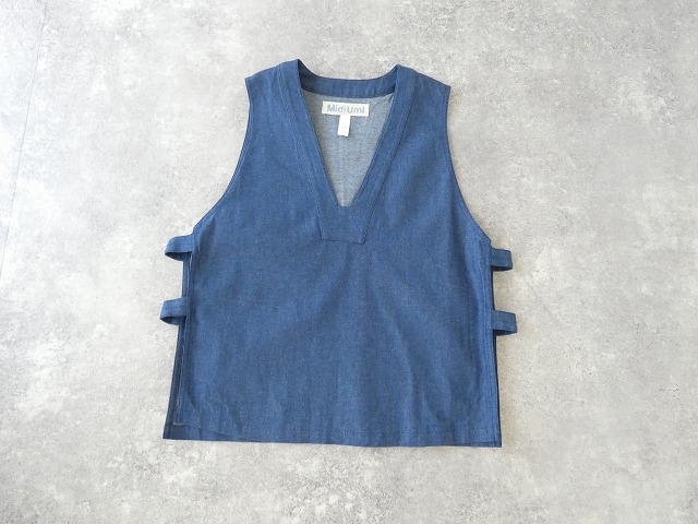 MidiUmi(ミディウミ) デニムサイドストラップベストの商品画像11