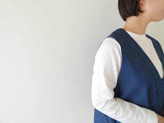 MidiUmi(ミディウミ) デニムサイドストラップベストの商品画像3