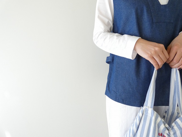 MidiUmi(ミディウミ) デニムサイドストラップベストの商品画像4