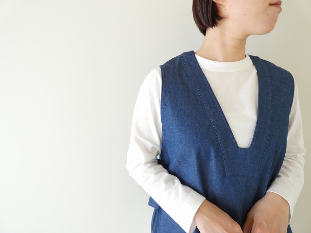 MidiUmi(ミディウミ) デニムサイドストラップベストの商品画像5