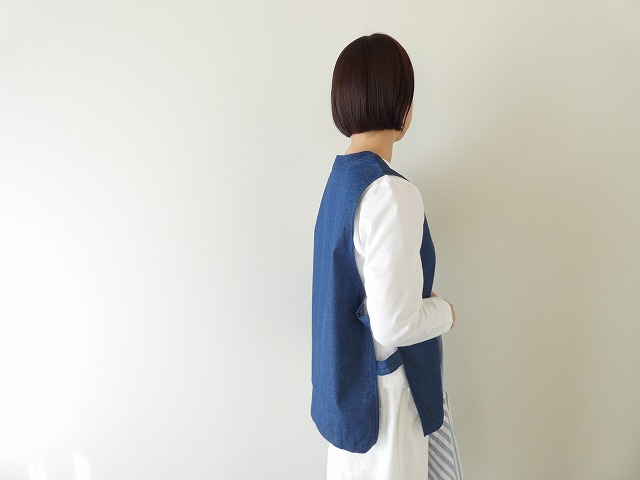 MidiUmi(ミディウミ) デニムサイドストラップベストの商品画像8
