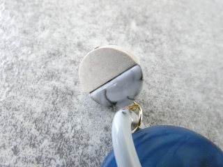  ブルーとグレーのマーブルピアスの商品画像21