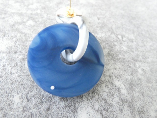  ブルーとグレーのマーブルピアスの商品画像23