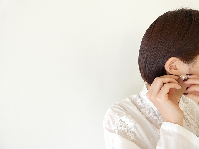  コットンパールのイヤリングの商品画像6