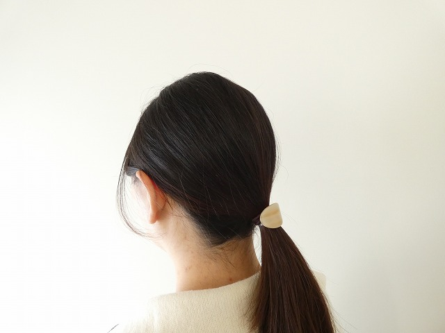  べっ甲風モチーフのヘアゴムの商品画像4
