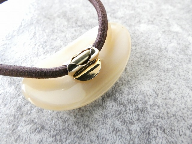  べっ甲風モチーフのヘアゴムの商品画像7