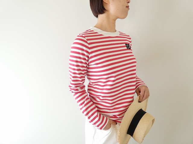 R&D.M.Co-(オールドマンズテーラー) 裏起毛 BORDER SPY EYE CREW NECK L/T-SHの商品画像1