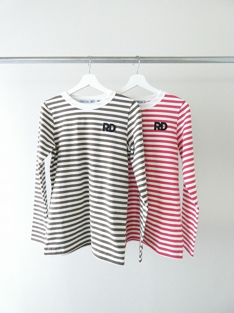 R&D.M.Co-(オールドマンズテーラー) 裏起毛 BORDER SPY EYE CREW NECK L/T-SHの商品画像2