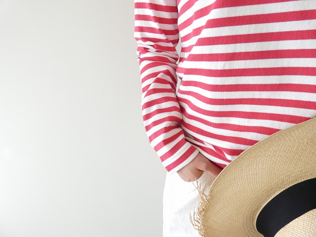 R&D.M.Co-(オールドマンズテーラー) 裏起毛 BORDER SPY EYE CREW NECK L/T-SHの商品画像4