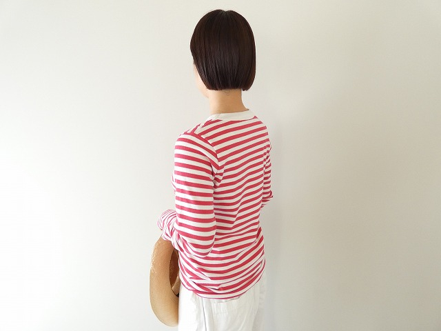 R&D.M.Co-(オールドマンズテーラー) 裏起毛 BORDER SPY EYE CREW NECK L/T-SHの商品画像7