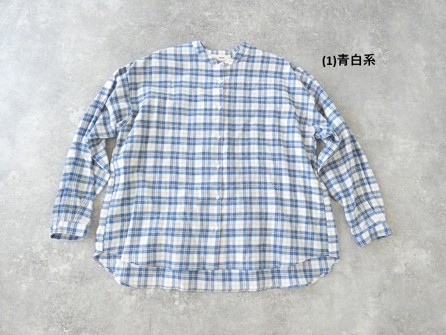 PK シャーリングチェックバンドカラービッグシャツの商品画像28