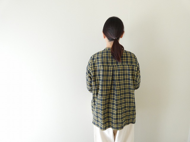 PK シャーリングチェックバンドカラービッグシャツの商品画像8