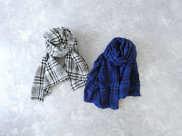 prit(プリット) ウールコットンチェックストールの商品画像3