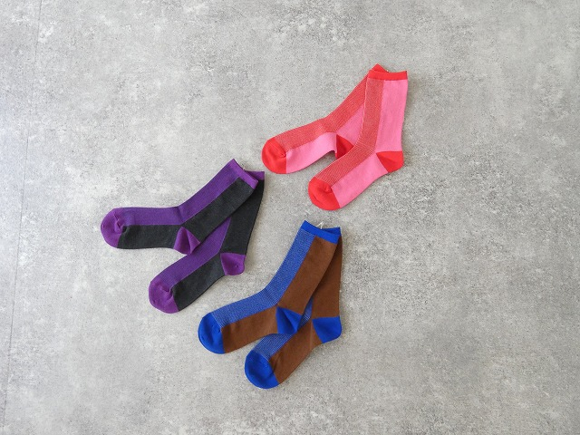 prit(プリット) バイカラーストライプソックスの商品画像1