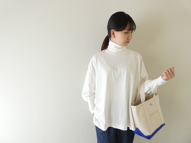 prit(プリット) 40/2天竺 タートルネックビッグプルオーバーの商品画像1