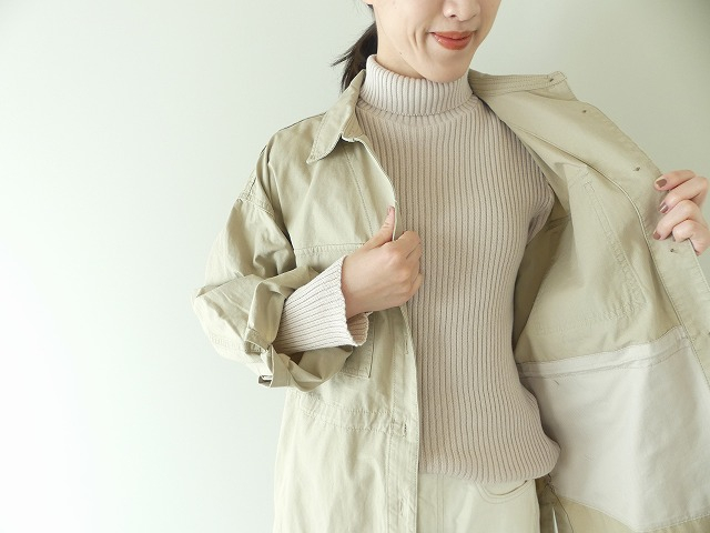 sabbatum(サバタム) 綿コーマリブ編みタートルプルオーバーの商品画像1