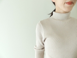 sabbatum(サバタム) 綿コーマリブ編みタートルプルオーバーの商品画像16