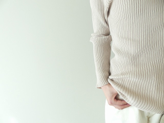 sabbatum(サバタム) 綿コーマリブ編みタートルプルオーバーの商品画像17