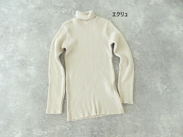 sabbatum(サバタム) 綿コーマリブ編みタートルプルオーバーの商品画像28