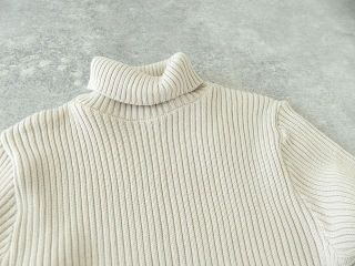 sabbatum(サバタム) 綿コーマリブ編みタートルプルオーバーの商品画像30