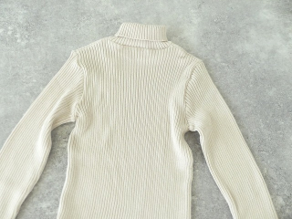 sabbatum(サバタム) 綿コーマリブ編みタートルプルオーバーの商品画像34