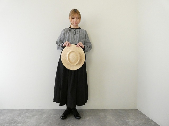 bulle de savon(ビュルデサボン) コットンキュプラ 高密度ブロード puri puri ポケットスカートの商品画像2