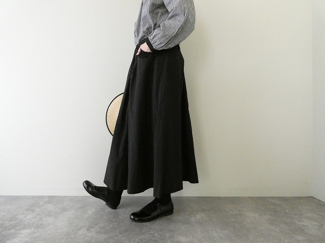 bulle de savon(ビュルデサボン) コットンキュプラ 高密度ブロード puri puri ポケットスカートの商品画像4