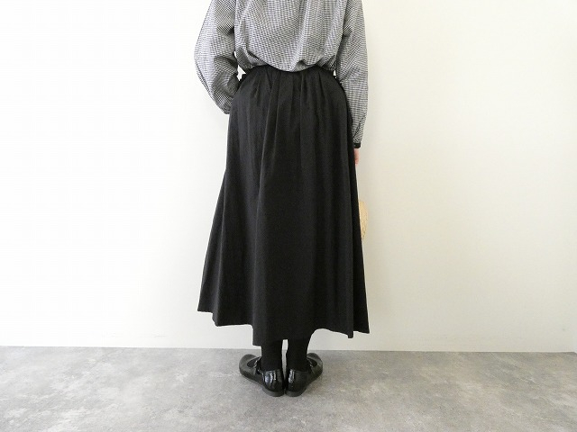 bulle de savon(ビュルデサボン) コットンキュプラ 高密度ブロード puri puri ポケットスカートの商品画像6