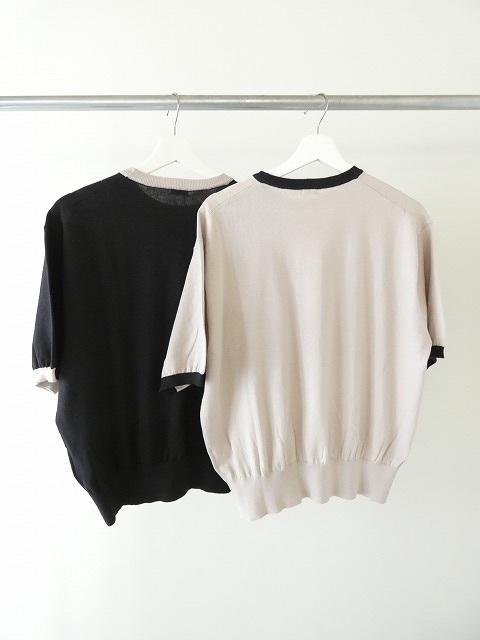 ichi(イチ) コットンニットバイカラープルオーバーの商品画像12