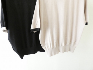 ichi(イチ) コットンニットバイカラープルオーバーの商品画像19