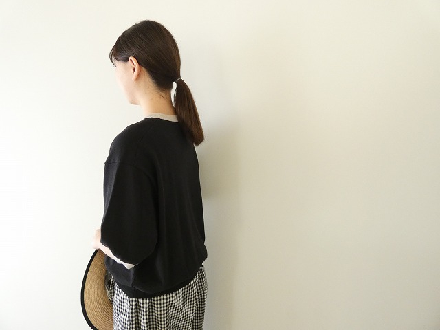 ichi(イチ) コットンニットバイカラープルオーバーの商品画像6