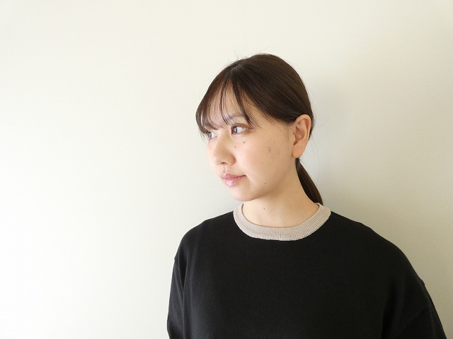 ichi(イチ) コットンニットバイカラープルオーバーの商品画像9