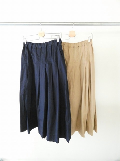 ina(イナ) 天日干し風ビンテージワッシャーツイルタックスカートの商品画像3