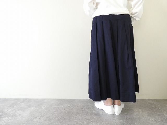 ina(イナ) 天日干し風ビンテージワッシャーツイルタックスカートの商品画像9