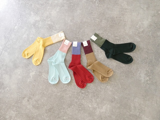 homspun(ホームスパン) コットンウール配色ソックスの商品画像2