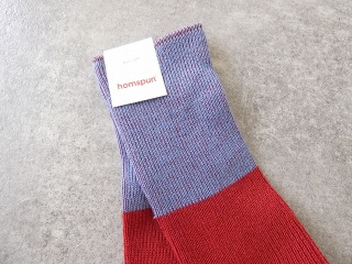 homspun(ホームスパン) コットンウール配色ソックスの商品画像44