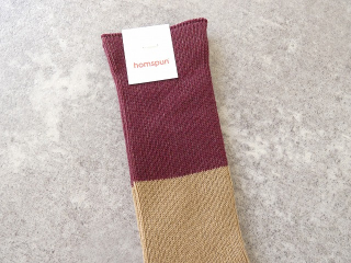 homspun(ホームスパン) コットンウール配色ソックスの商品画像58