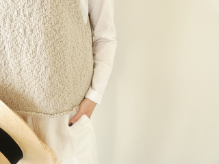 evam eva(エヴァムエヴァ) cotton slub vestの商品画像22