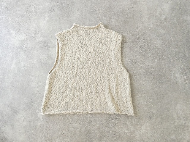 evam eva(エヴァムエヴァ) cotton slub vestの商品画像3