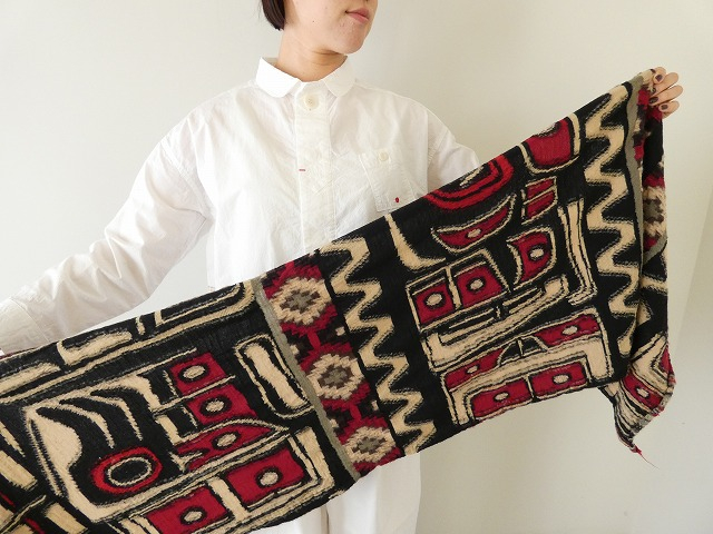 KAPITAL(キャピタル) 縮絨ウール Alaska-Raven HAPPYマフラー