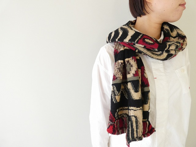 KAPITAL(キャピタル) 縮絨ウール Alaska-Raven HAPPYマフラー